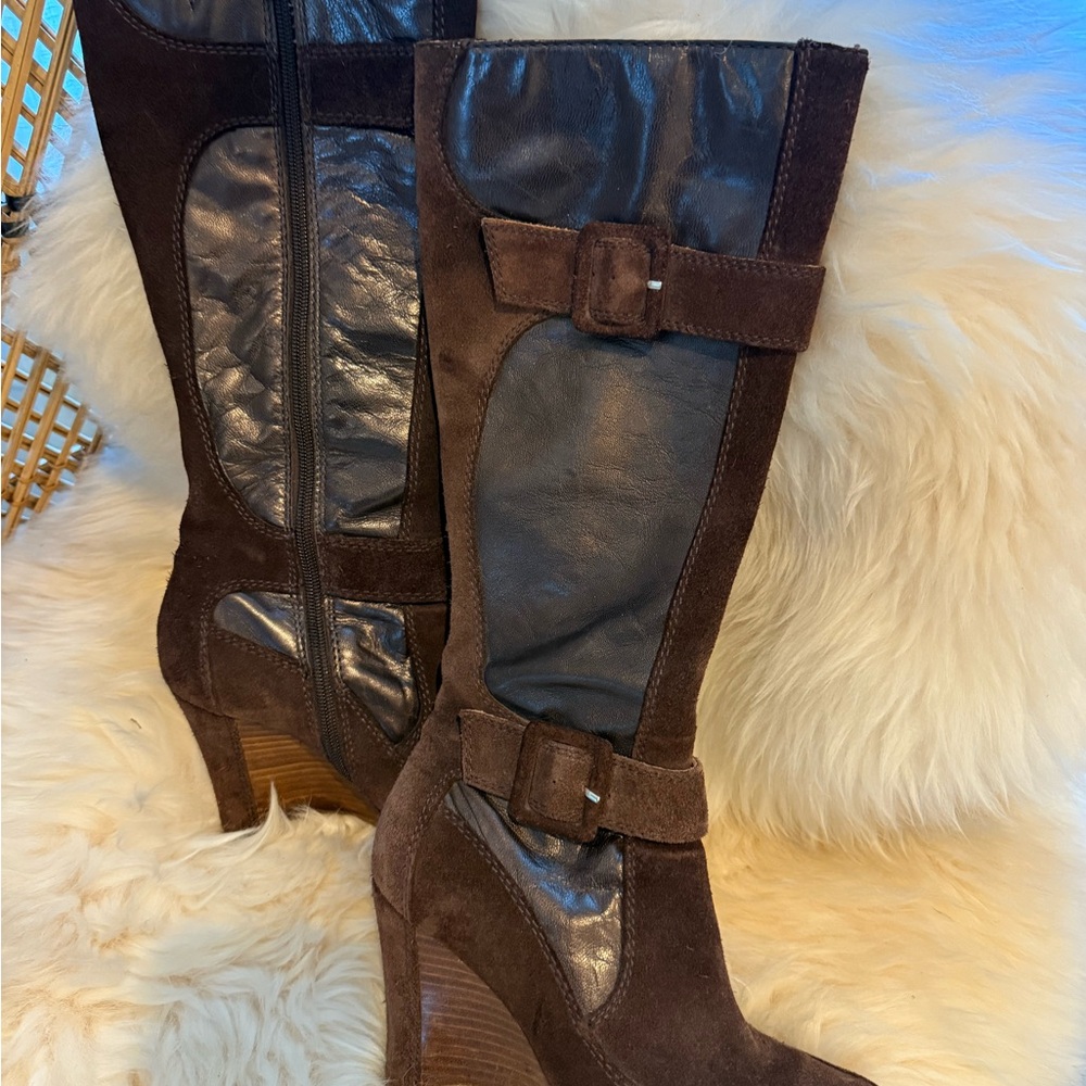Donald J. Pliner Vintage Express Dark Brown wedge Boots